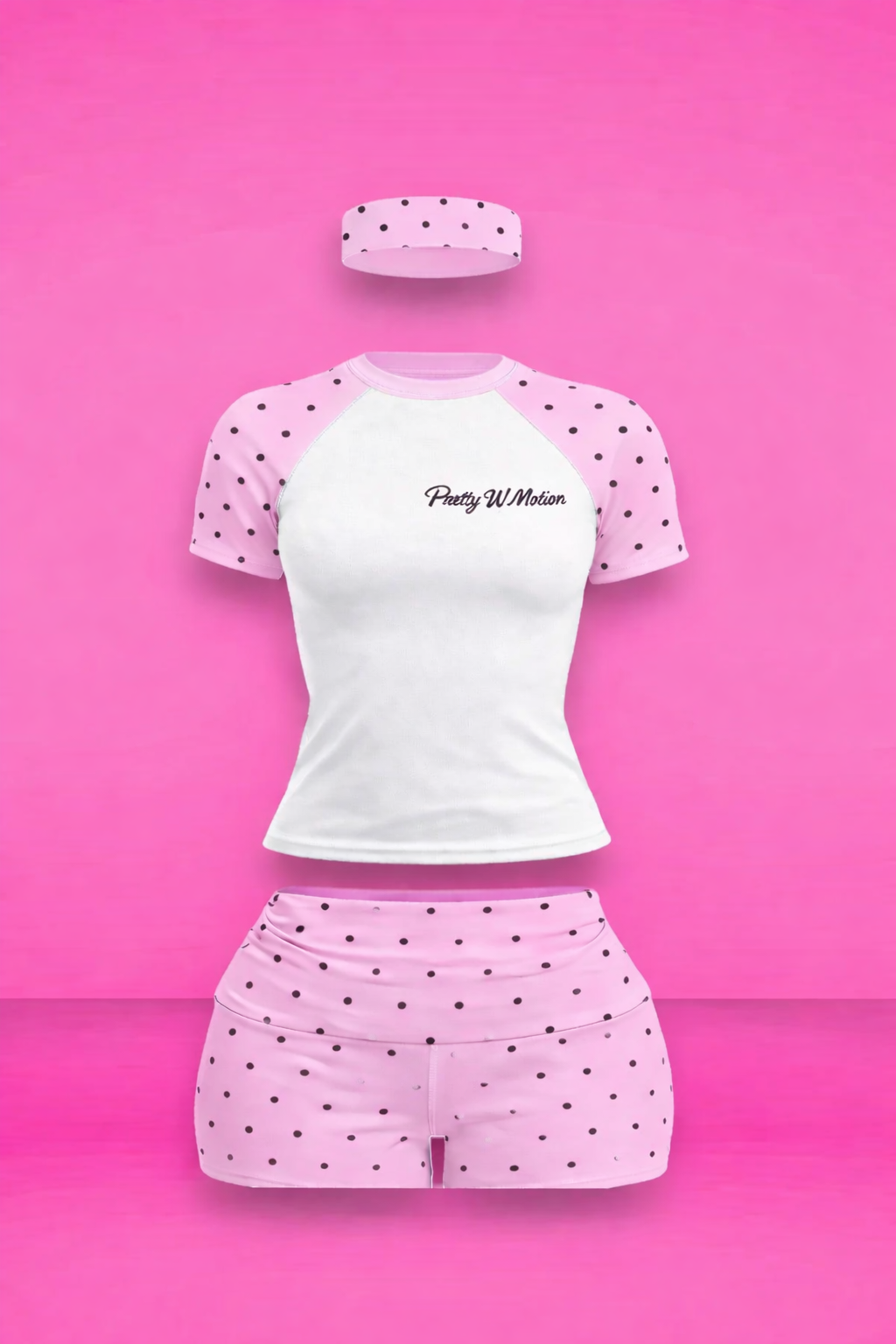 Pink polka dot