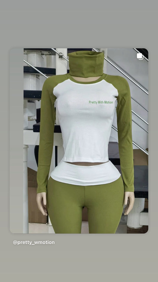 PWM green 3pc set 👄