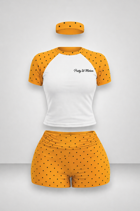 Polka dot orange set 🤩